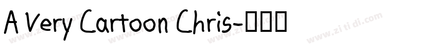 A Very Cartoon Chris字体转换